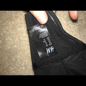 strapless scalloped bathing suit top